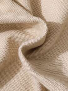 SHEIN 2pcs/Set Tween Boys Khaki Casual Streetwear Loose Fit Hooded Short-Sleeved T-Shirt & Shorts With Wide Shoulders For Spring