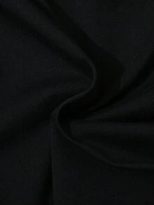 SHEIN 男孩卡通和標語圖案T恤 - 黑色 - 查看 5