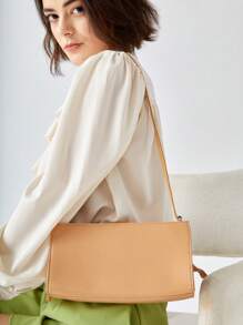BizChic Medium Bag Minimalist Adjustable Strap - Apricot - View 1