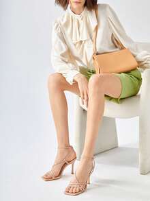 BizChic Medium Bag Minimalist Adjustable Strap - Apricot - View 9