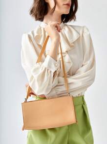 BizChic Medium Bag Minimalist Adjustable Strap - Apricot - View 10