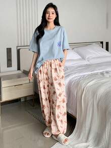 DAZY Bộ đồ giản dị Nữ Túi Hoạt hình Giản dị-Bình thường Dễ thương-ngây thơ - Nhiều màu - Xem 5