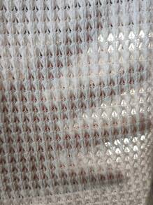 SHEIN LUNE Solid Batwing Sleeve Tee Dress - White - View 6