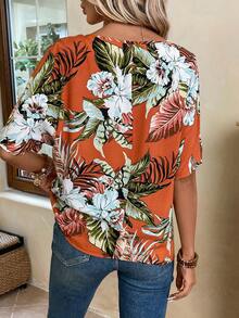 EMERY ROSE Áo sơ mi nữ Nhiệt đới Boho - Nhiều màu - Xem 3