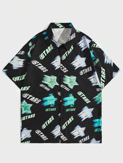 Street Life Guys Letter Graphic Shirt