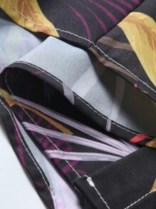 Manfinity RSRT Nam Bản in nhiệt đới Áo sơ mi Without Tee - màu đen - Xem 7