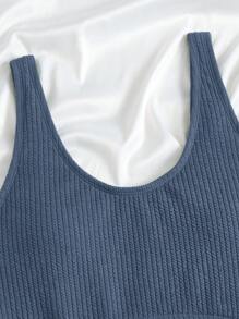 Swim Basics Summer Beach Cut Out Waist One Piece Swimsuit