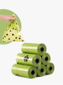 5 piezas espesamiento de mascota Bolsa de basura de mascota Bolsa de basura perro banqueta Bolso - Verde - Ver 1