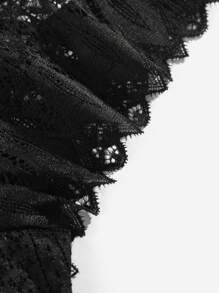镂空蕾丝内裤性感内衣 - 黑色 - 查看 5