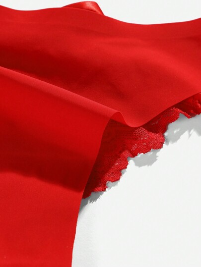 Bloemen Kanten Bow Back Slipje Lingerie Tie view 5