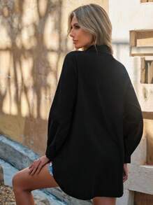 RueChic 水鑽細節前紐扣襯衫