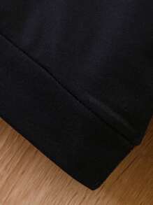 SHEIN 男嬰花和標語圖案運動衫