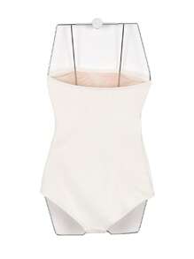 DAZY 鏤空抹胸一片式泳衣 - 白色 - 查看 13