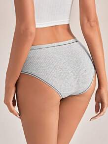 3 Packe Höschen Set mit Kontrast Bindung