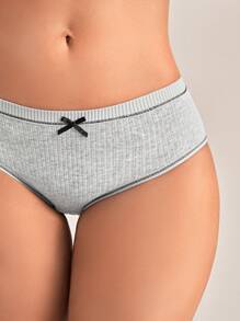 3 Packe Höschen Set mit Kontrast Bindung