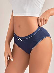 3 Packe Höschen Set mit Kontrast Bindung