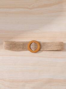 SHEIN 女大童提花無袖腰帶吊脖派對禮服 - 白色 - 查看 7