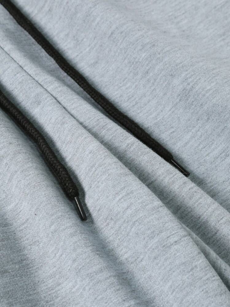 Manfinity Hypemode Casual Eenkleurig Tweedelige outfit man Koord - Grijs - Bekijken 8