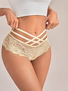 5pack Floral Lace Panty Set Lingerie - Multicolor - View 11