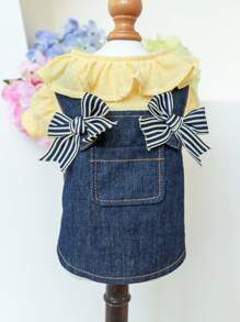 Váy Thú cưng - Màu xanh lam - Xem 2