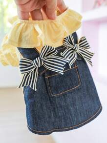 Váy Thú cưng - Màu xanh lam - Xem 5