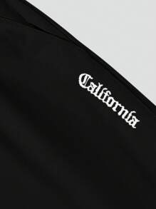 Manfinity EZcore Nam Quần short Với dây rút Eo Và In thư Đồ họa - màu đen - Xem 6