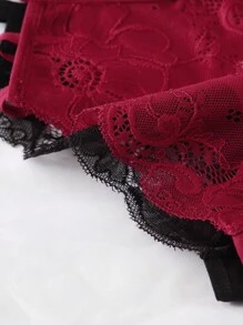 2 Packs Floral Lace Panty Set - Multicolor - View 4