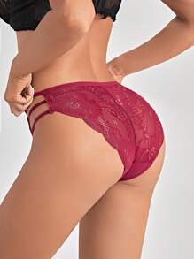 2 Packs Floral Lace Panty Set - Multicolor - View 9