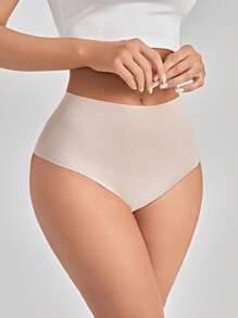 7pack Solid No Show High Waisted Panty Set - Multicolor - View 3