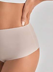 7pack Solid No Show High Waisted Panty Set - Multicolor - View 5