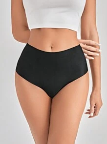 7pack Solid No Show High Waisted Panty Set - Multicolor - View 7