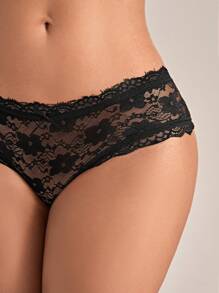 3入組花邊蕾絲底褲內衣