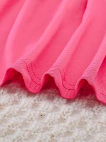 Bộ hai mảnh Gái Nút Xếp li Lá thư Giải trí - Nhiều màu - Xem 4