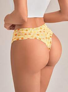 Eraneu 5packs Fruit Print Sexy Panties Set Lingerie