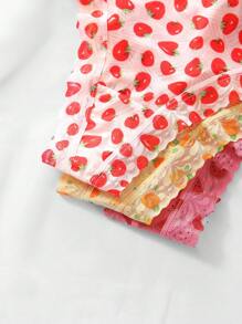 Eraneu 5packs Fruit Print Sexy Panties Set Lingerie