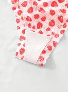 Eraneu 5packs Fruit Print Sexy Panties Set Lingerie