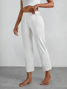 Ocili Quần dài màu trắng mềm mại và thoải mái - Trắng - trắng - Xem 3