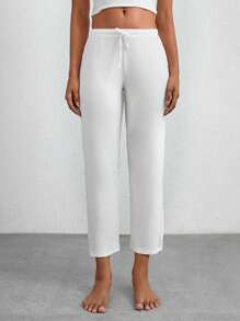 Ocili Quần dài màu trắng mềm mại và thoải mái - Trắng - trắng - Xem 5
