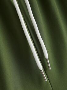 Manfinity Homme 男士條紋圖案襯衫&腰部抽繩短褲不帶T恤 - 彩色 - 查看 5