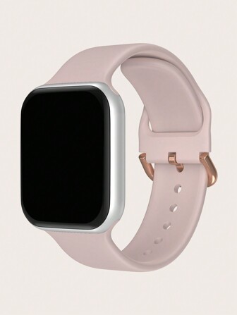 1入組女式男式粉色矽膠蘋果手錶錶帶45/49/38/40/41/42/44mm，與蘋果手錶Ultra/SE/9/8/7/6/5/4/3/2/1蘋果手錶皮帶兼容