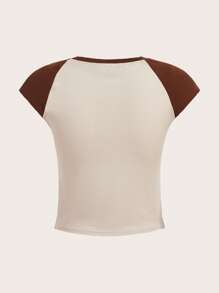Ashley Baxter Butterfly Print Raglan Sleeve Tee - Multicolor - View 2