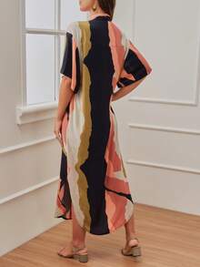 SHE(IN) BRASIL 撞色襯衫連衣裙 - 彩色 - 查看 2