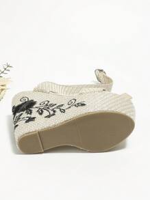 súper Zapatos de tacón de aguja Espuma plataforma Sandalias - Albaricoque - Ver 3