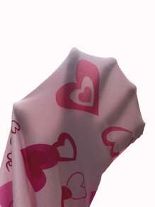 Rompers Nữ Nút phía trước Lá thư Tim - Hồng - Xem 6