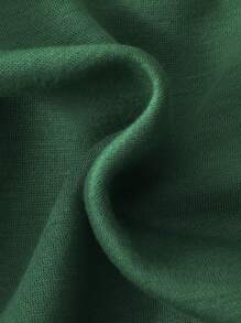 SHEIN 男童休闲字母贴布拉链卫衣，秋季款 - 綠色 - 查看 3