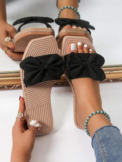 Women's Flat Bow Knot Sandals