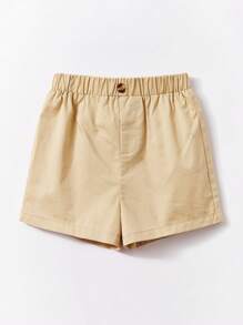 Cozy Pixies Baby Boy Striped Shirt & Shorts & Leaf Print Shirt