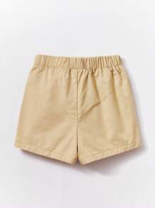 Cozy Pixies Baby Boy Striped Shirt & Shorts & Leaf Print Shirt