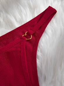 MidnightGlam Women's Fantasy Gorgeous Plain Multicolor Thong Panties With Bow Detail And Slight Stretch Fabric, Lingerie For Women,Sexy,Valentine's Day,Wedding - Multicolor - View 3