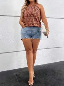 SHEIN Clasi Plus Ditsy Floral Print Cami Top - Multicolor - View 3